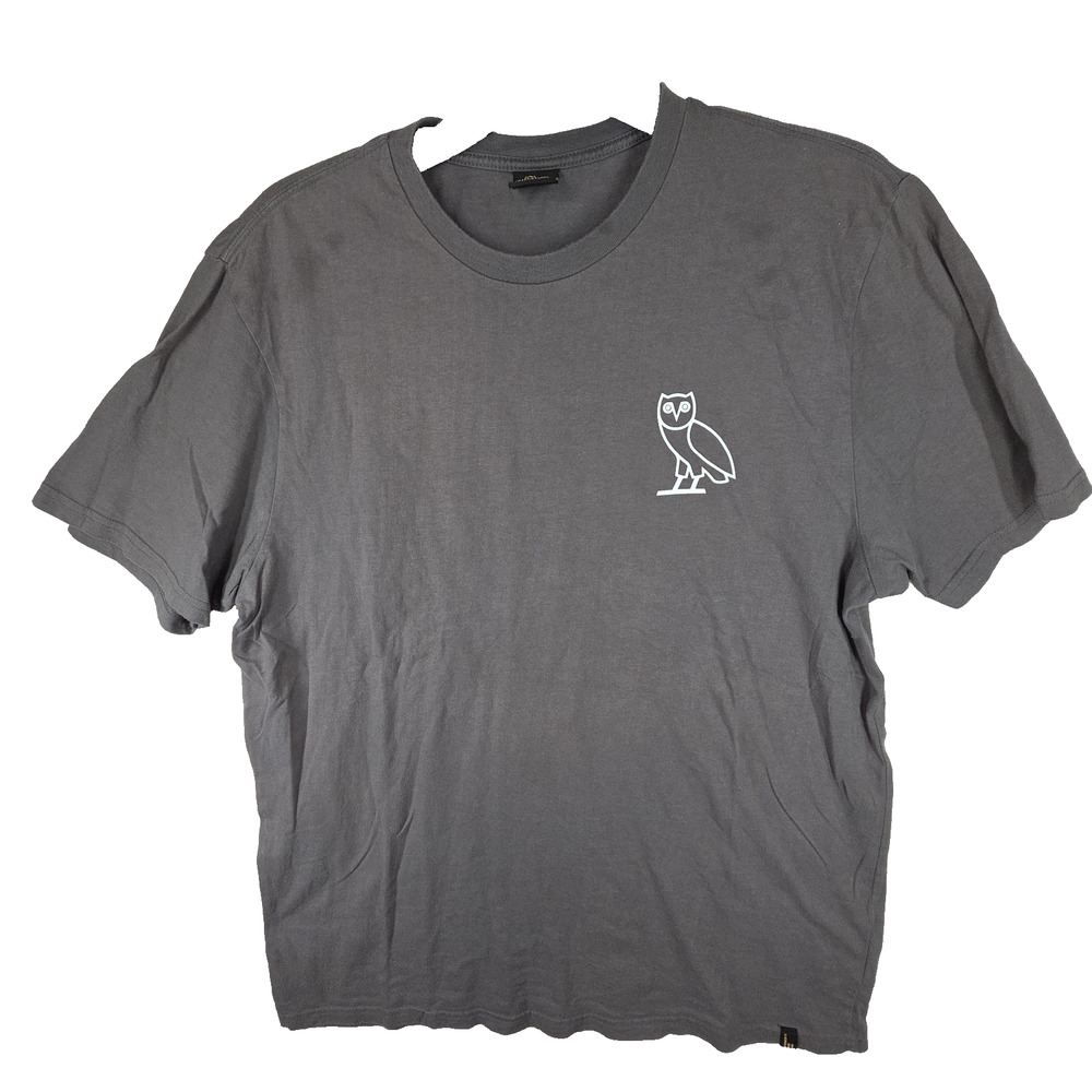 OVO Octobers Very Own Shirt Mens XL Gray Ice Man Las Vegas Logo Drake Rapper